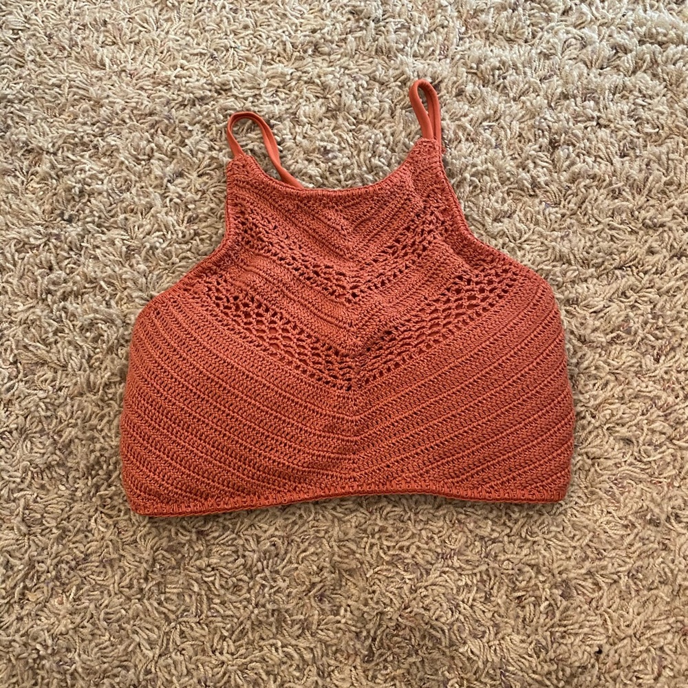 Burnt orange bikini top